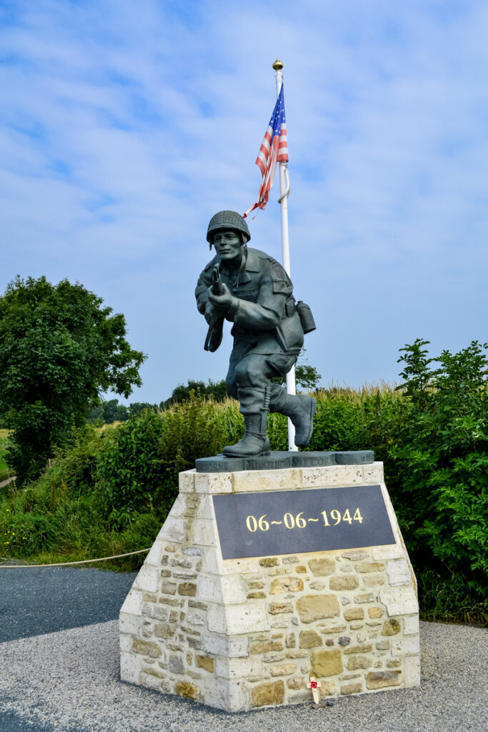 Richard Winters Memorial statue, Utah Beach, Normandy