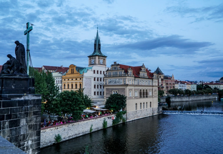 Visiting the Charles Bridge in Prague