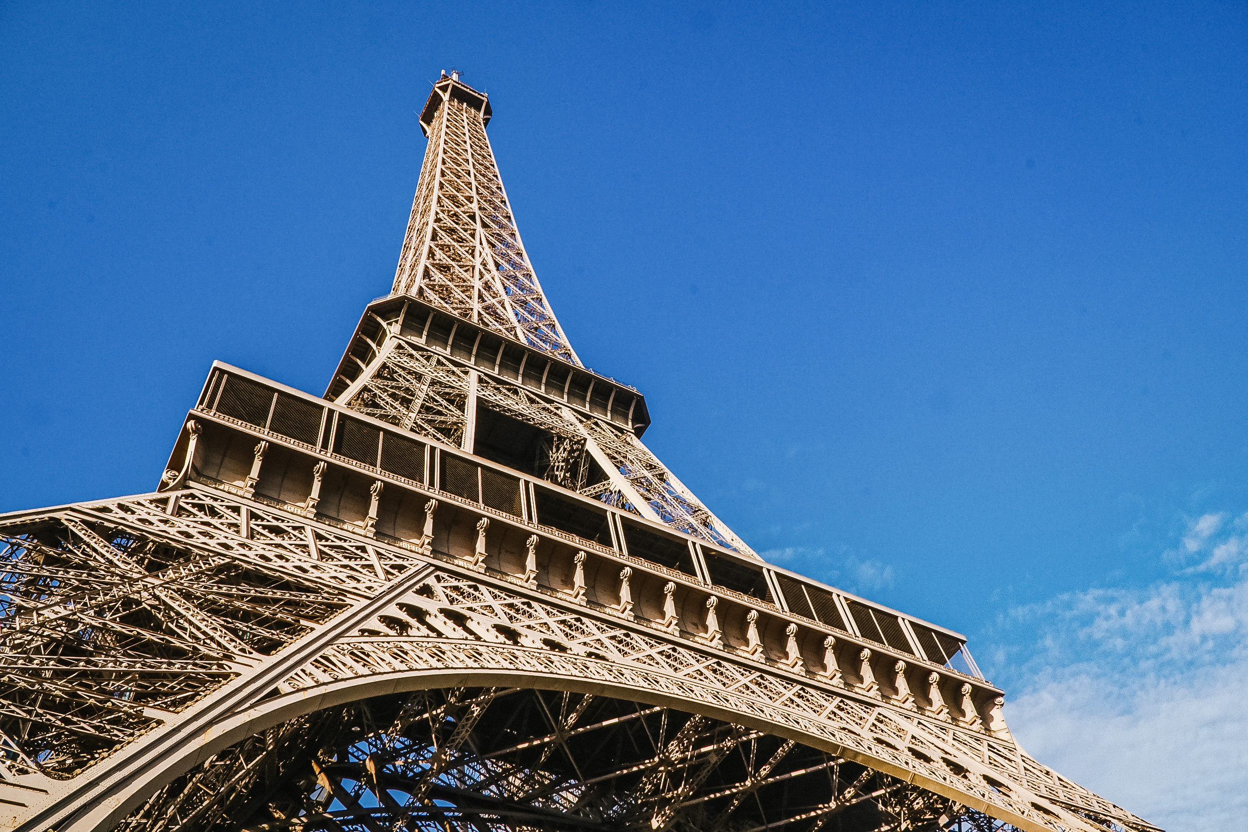 Inside Eiffel Tower in Paris