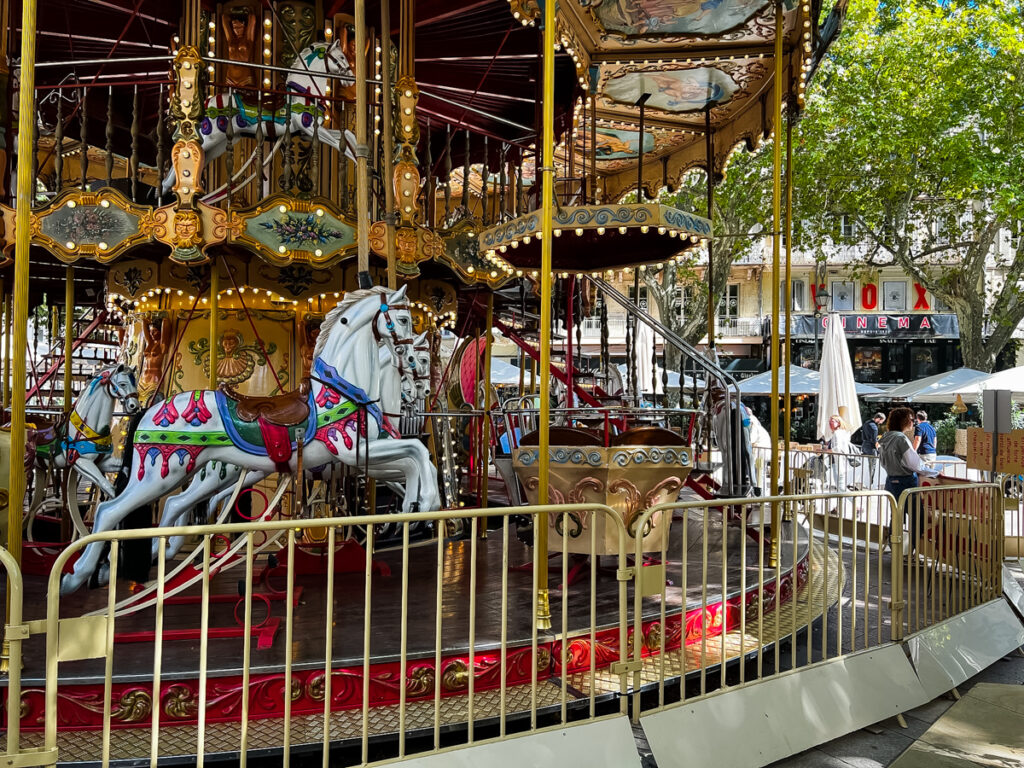 Carousel in Main Square of Avignon