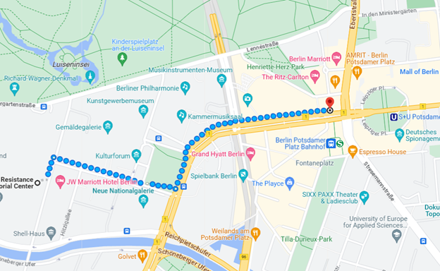 Resistance Museum Berlin Map