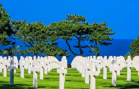 American Cemetery at Omaha Beach Normandy France