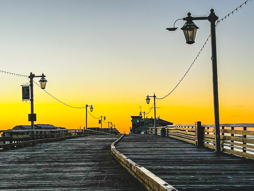 Iconic Stearns Wharf at Sunrise