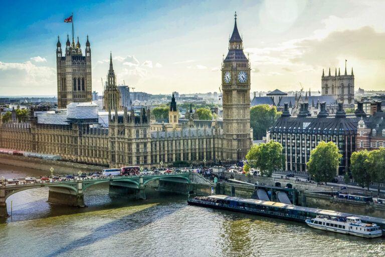 View of Westminster and Big Ben London