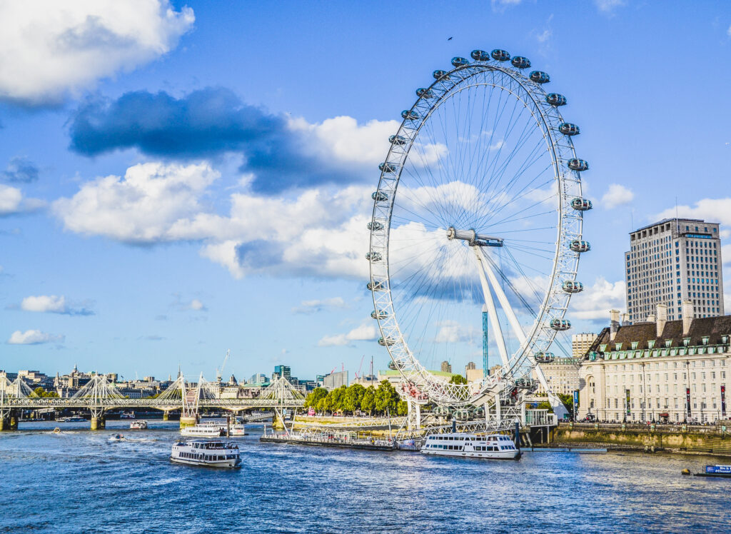 London Eye on the Thames