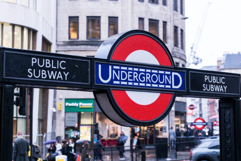 Sign of London Underground