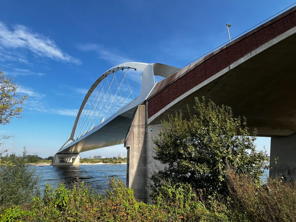 Bridge over Waal River in Njimegen the Netherlands