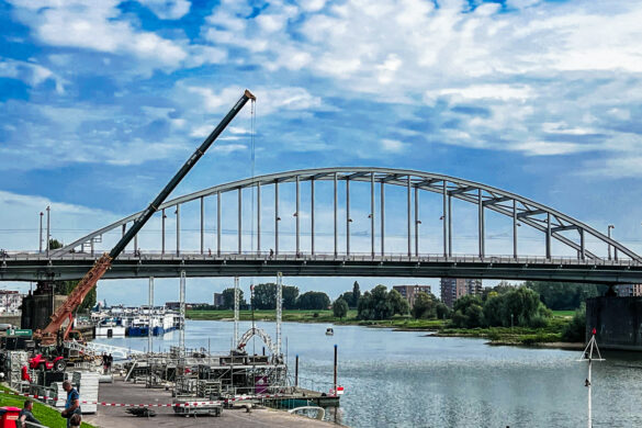 John Frost Bridge at Arnhem in the Netherlands