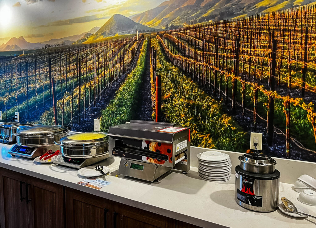Breakfast at the Argrarian Hotel in Arroyo Grande