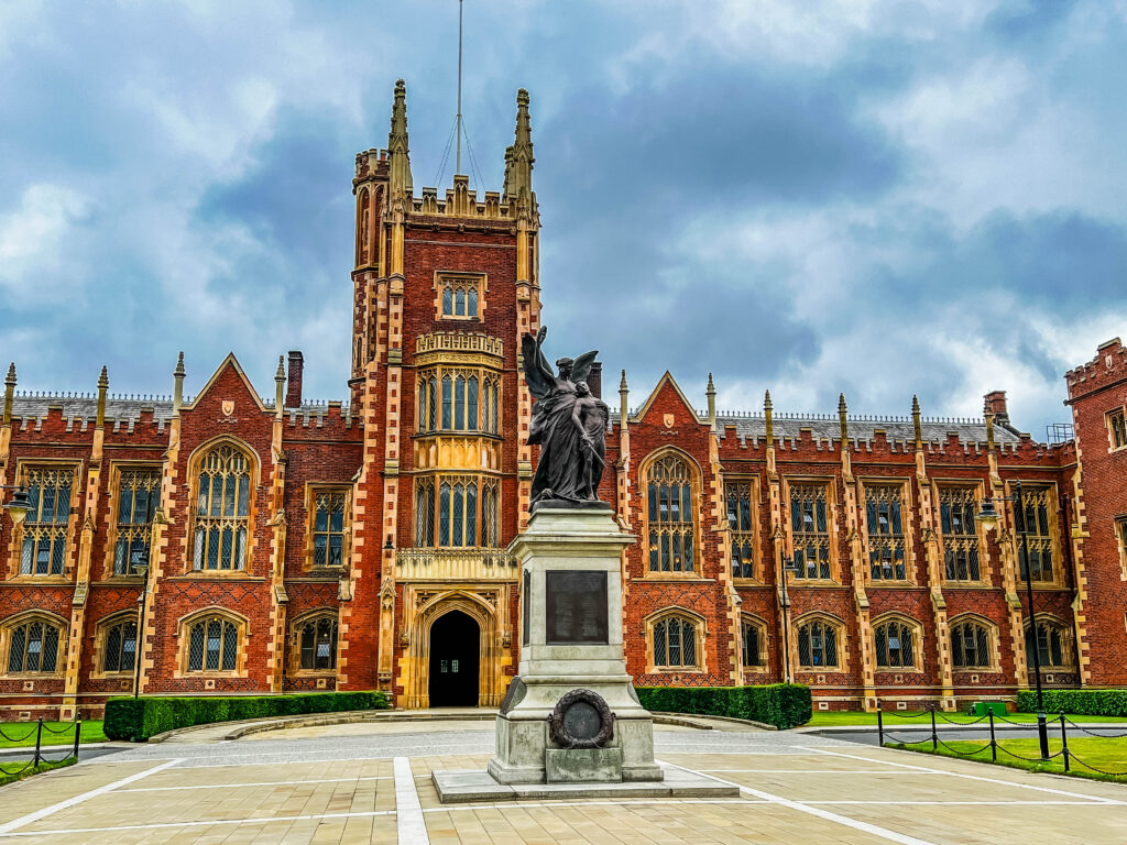 Queens University front entrance Belfast