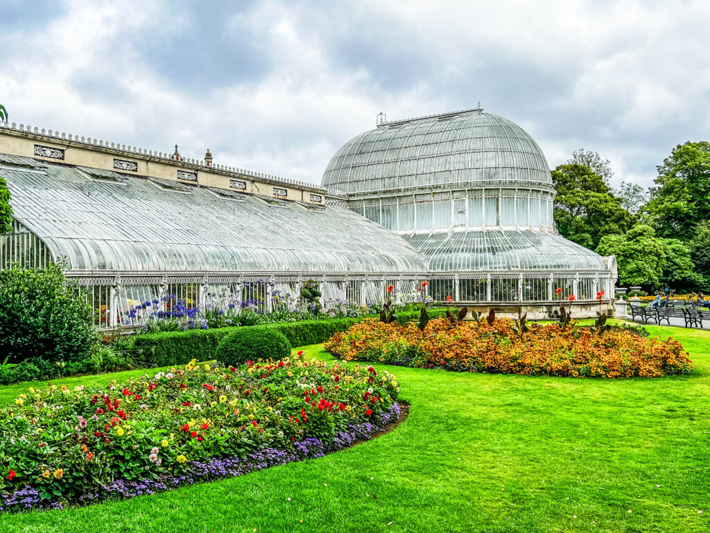Palm House in the Botanic Gardens Queens University Belfast