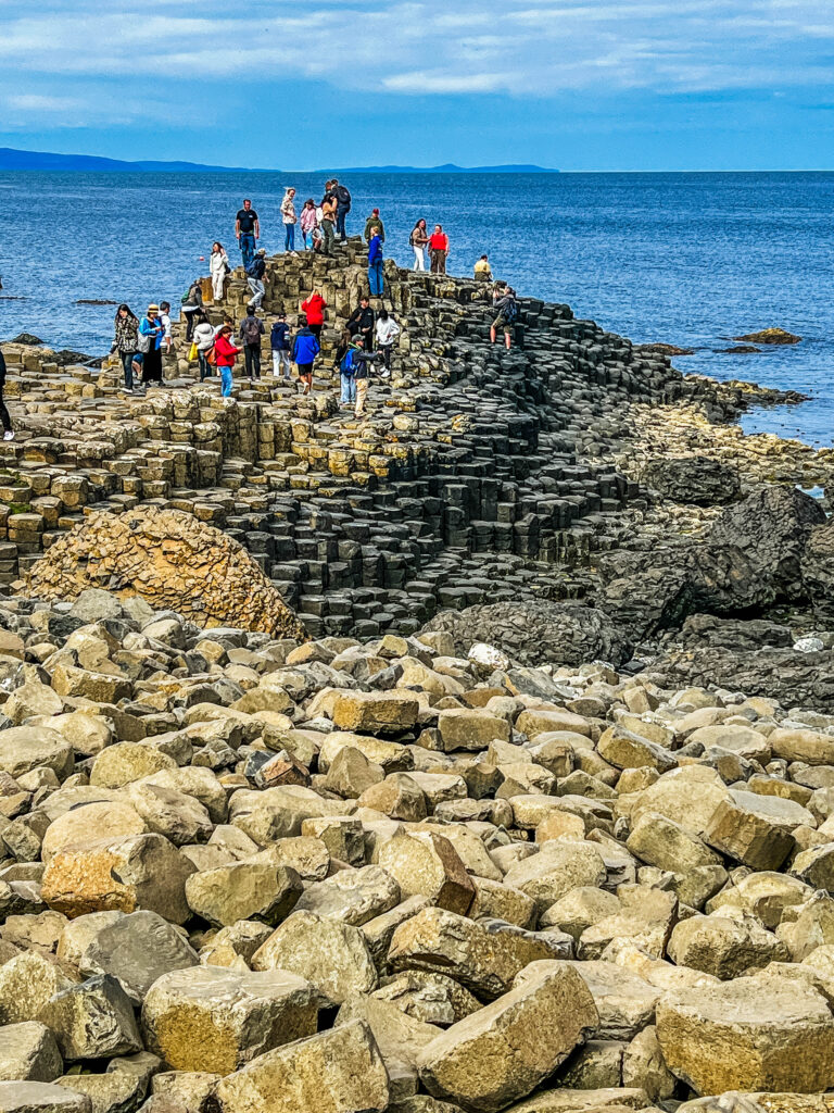 Giants Causeway and Atlantic Ocean